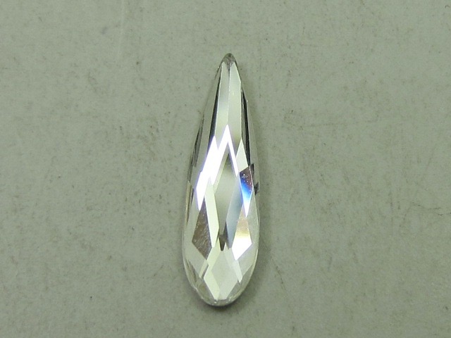 12 pcs. RAINDROP 6x1.7mm CRYSTAL FLATBACK European Rhinestones